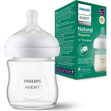 Philips Avent Natural Response Glass Baby Bottle 120 ml SCY930/01
