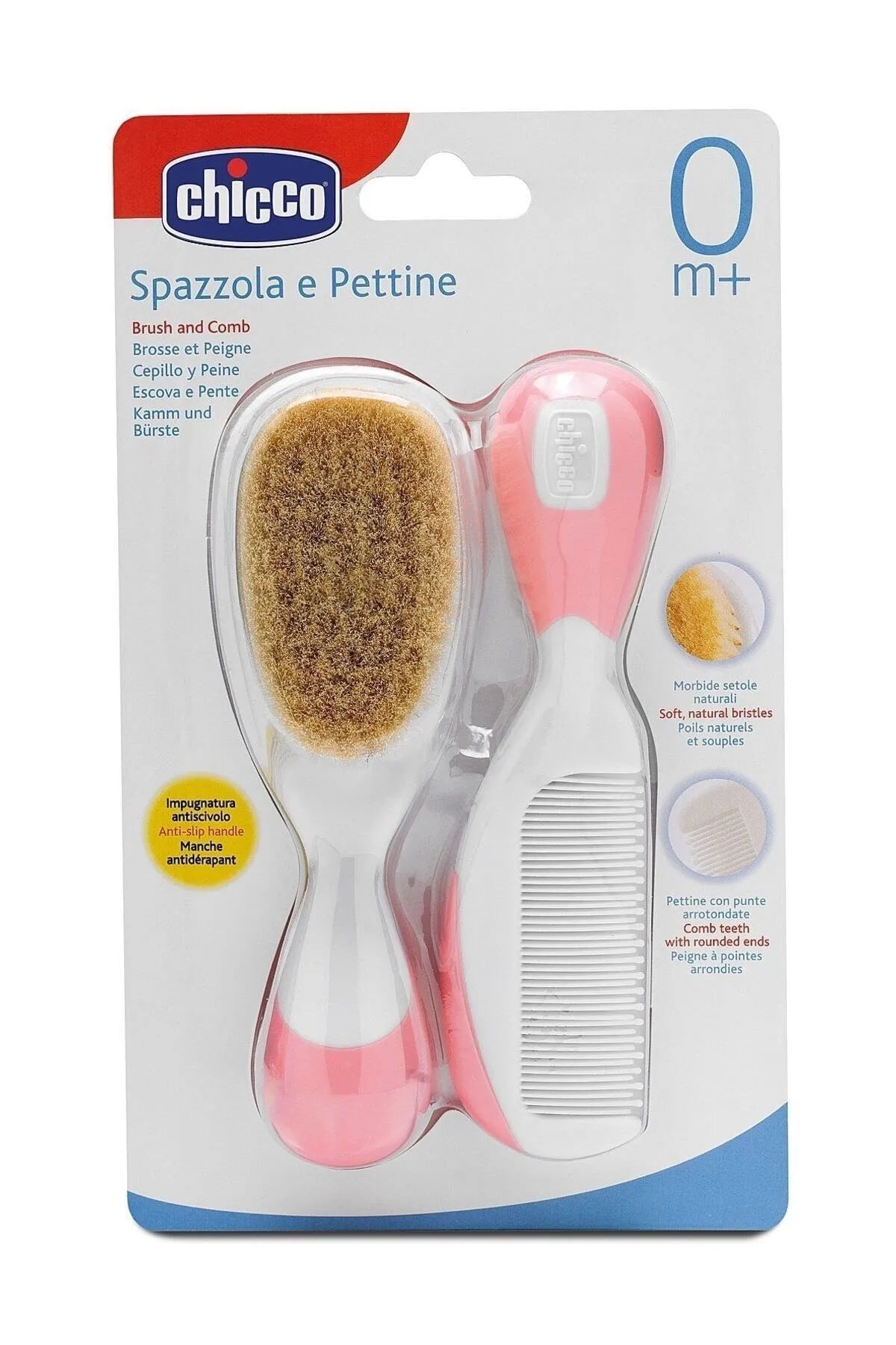 Chicco Pink Brush & Comb Set