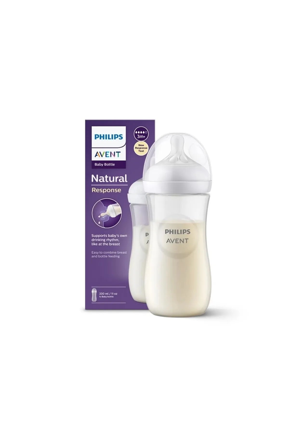 Philips Avent SCY906/01 Natural Bottle with Responsive Dummy 330 ml