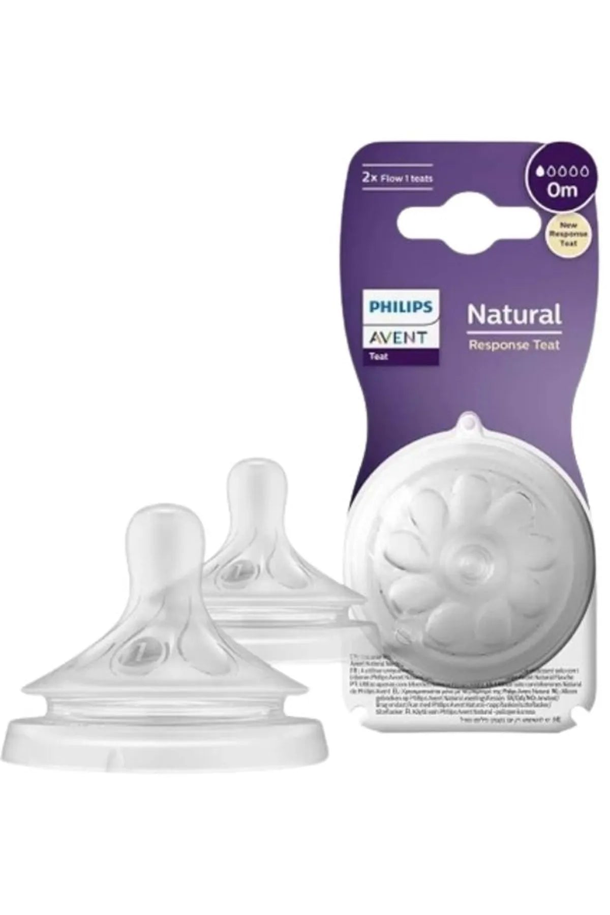 Philips Avent Natural Response Nipple – Size 1 (Newborn Flow) SCY961/02