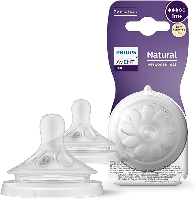 Philips Avent Natural Response Nipple – Size 3 (Medium Flow) SCY963/02