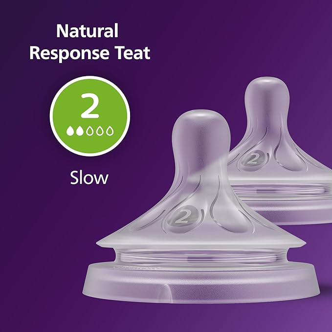 Philips Avent Natural Response Nipple – Size 2 (Slow Flow) SCY962/02