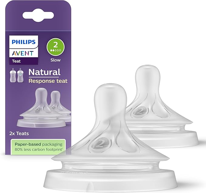 Philips Avent Natural Response Nipple – Size 2 (Slow Flow) SCY962/02