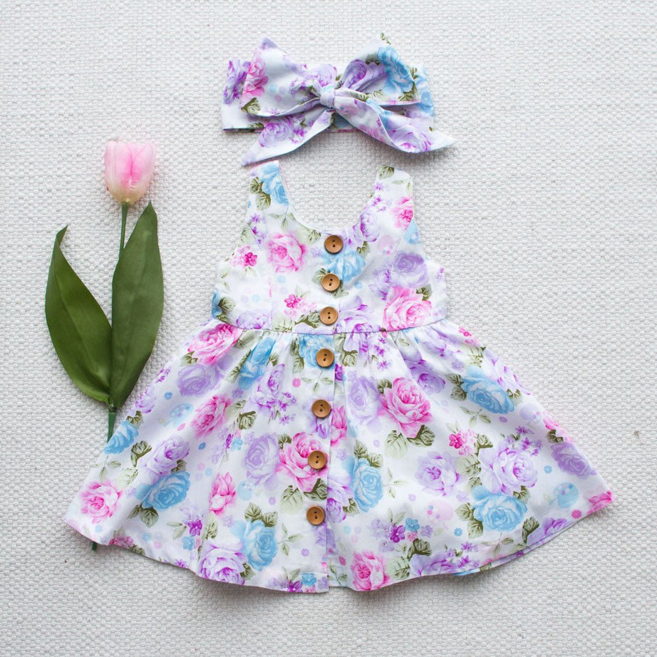 Girls' Princess Party Dress – Elegant European Style Tulle Skirt for Toddlers & Kids