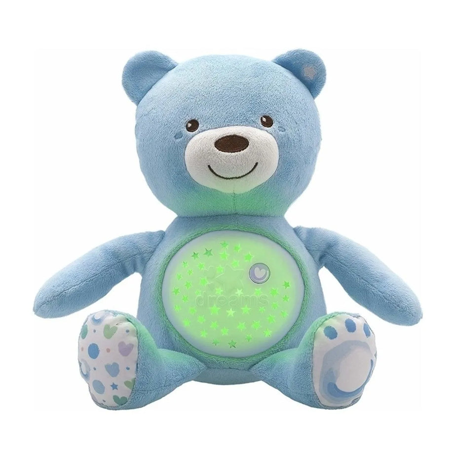 Chicco Baby Bear – Light & Sound Plush Toy (Blue)