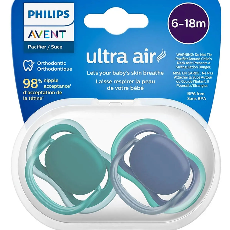 Philips Avent Ultra Air Pacifier 0-6m – 2 Pack (SCF085/31)