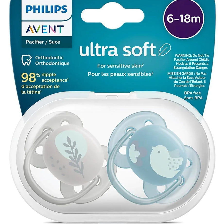 Philips Avent Ultra Soft Pacifier 6-18m – 2 Pack (SCF091/15)