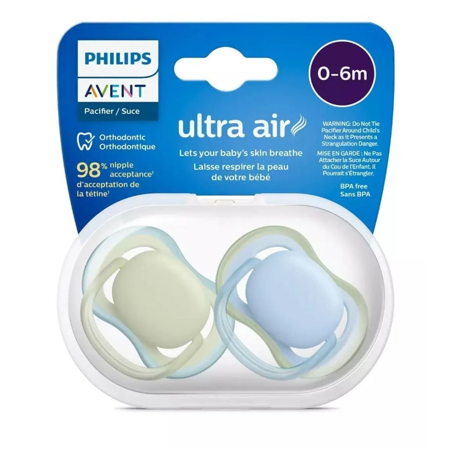Philips Avent Ultra Air Pacifier 0-6m – 2 Pack (SCF085/21)
