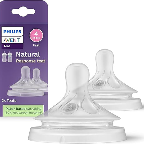 Philips Avent Natural Response Nipple – Size 4 (Fast Flow) SCY964/02