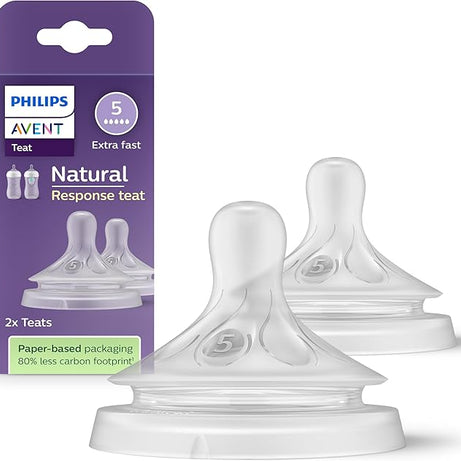 Philips Avent Natural Response Nipple – Size 5 (Variable Flow) SCY965/02