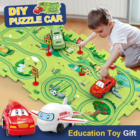 DIY Electric Puzzle Rail Car Set – Build, Learn & Race!